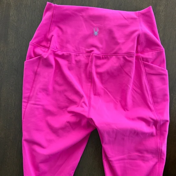 Spyder Vibrant Hot Pink Leggings size Small - Picture 9 of 11
